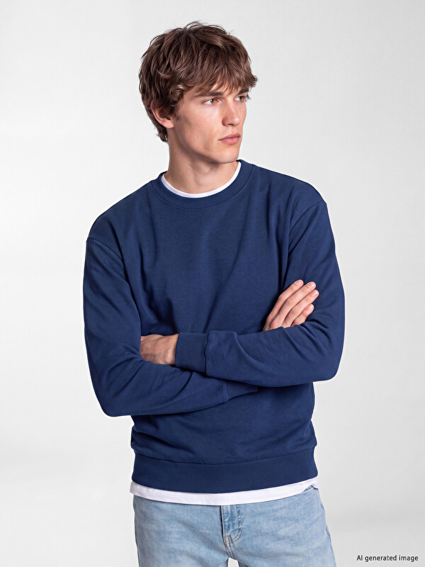 XSIDE Crew Neck Men's Thick Sweatshirt