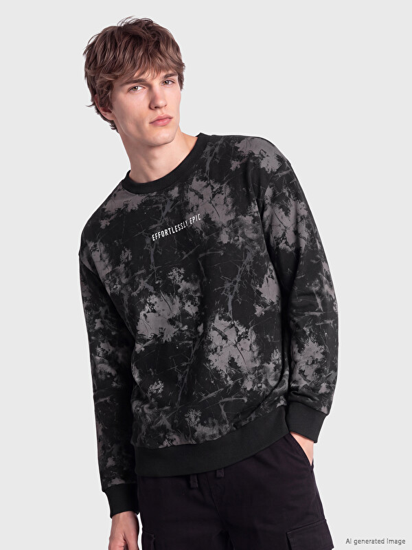 XSIDE Crew Neck Printed Men's Sweatshirt