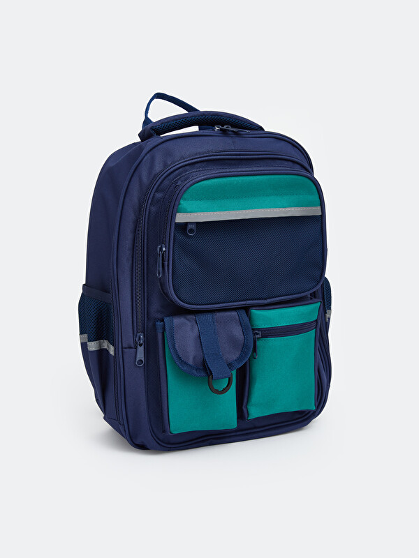 LCW ACCESSORIES Fermuarlı Çok Cepli Erkek Çocuk Sırt Çantası