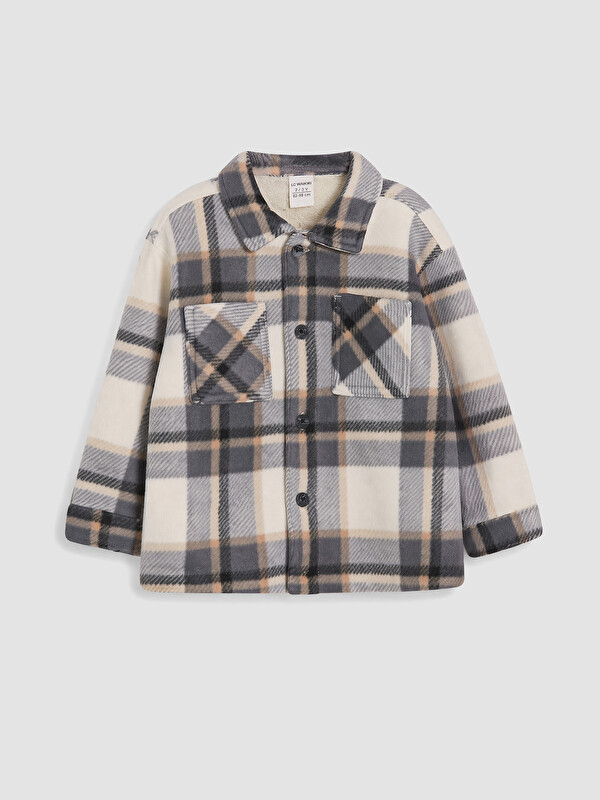 LCW Kids Boys' Plaid Twill Shirt Jacket