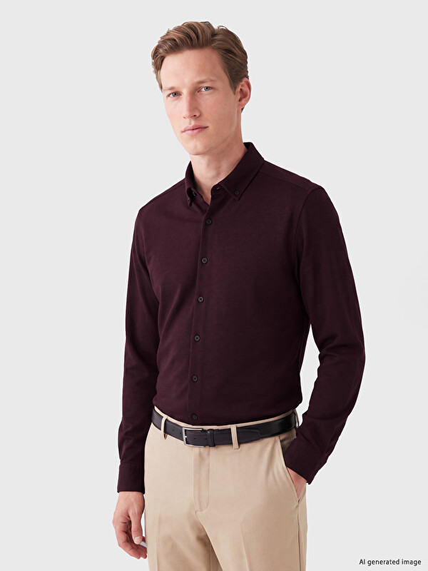 SOUTHBLUE Slim Fit Gömlek Yaka Erkek Gömlek