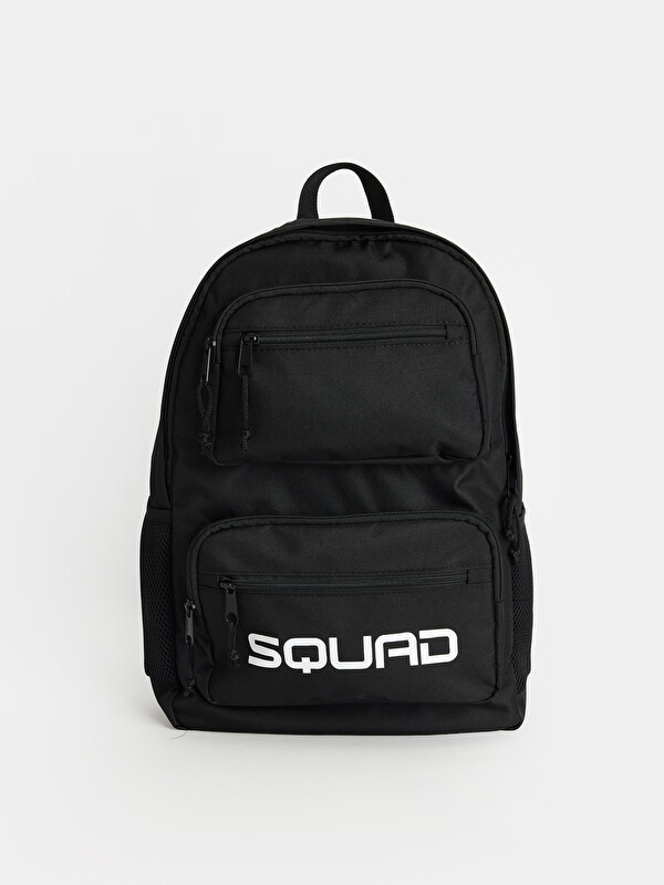 LCW ACCESSORIES Slogan Printed Multi-compartment Boys' School Bag