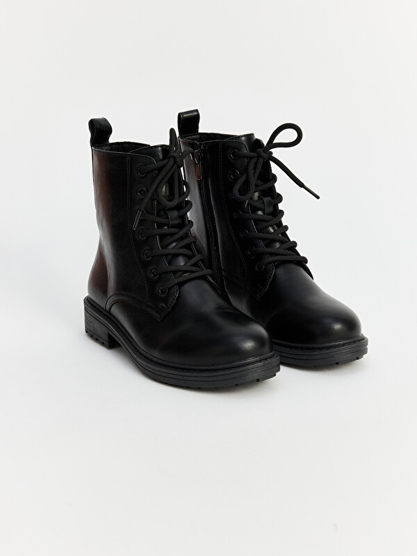 LCW STEPS Laced and Zippered Women's Boot