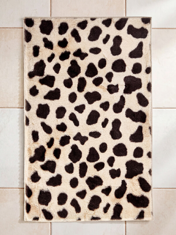 LCW HOME Leopard Print Bath Mat 60x90 cm