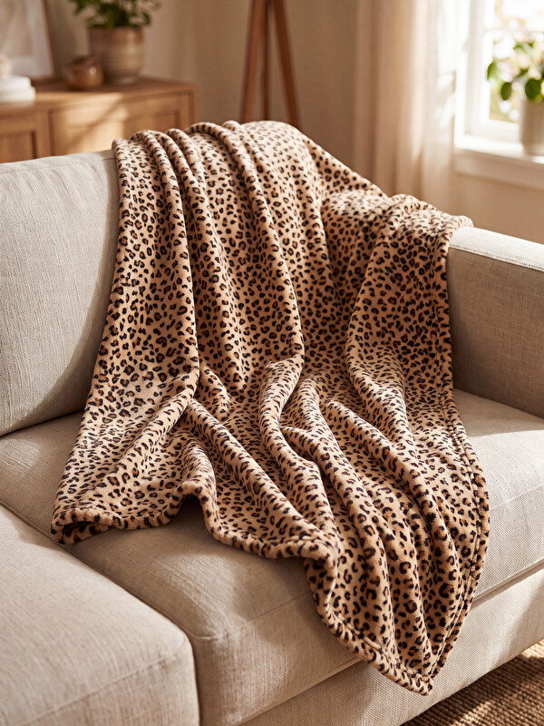 LCW HOME TV deka s leopard uzorkom 100x150 cm