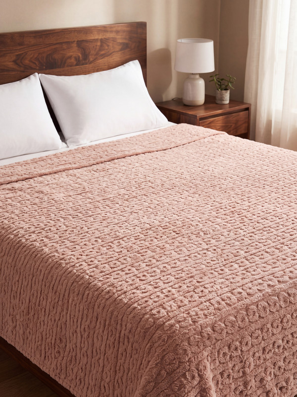 LCW HOME Çift Kişilik Pelüş Battaniye 200x220 cm