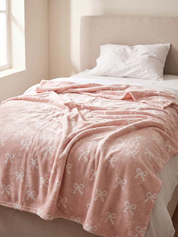 LCW HOME Fiyonk Desenli Çift Kişilik Battaniye 150x220 cm