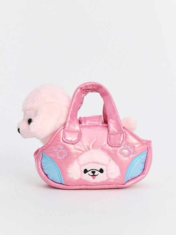 LCW HOME Toy Plush Dog And Its Bag