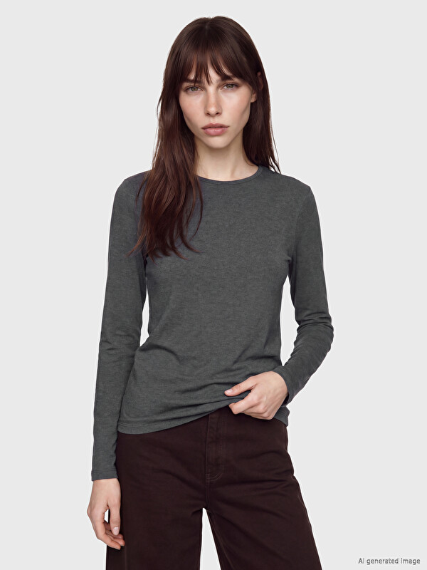 LCW EVERYDAY Body cu guler rotund pentru femei