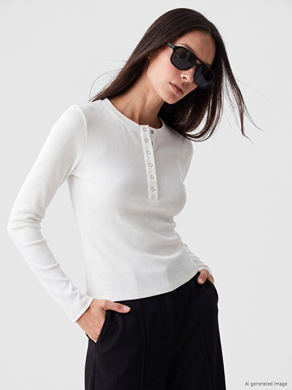 LCW EVERYDAY Bisiklet Yaka Kadın Body