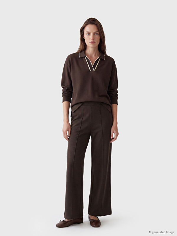 LCW EVERYDAY Wide Leg Regular Fit Women's Trousers