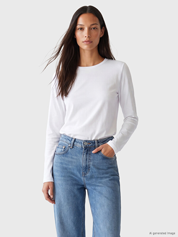 LCW EVERYDAY Bisiklet Yaka Kadın Body