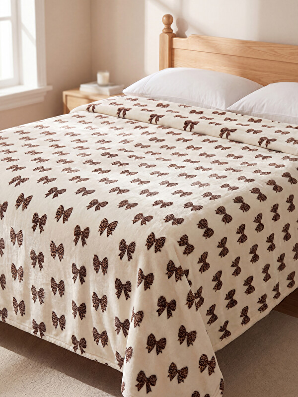 LCW HOME Fiyonk Desenli Çift Kişilik Battaniye 200x220 cm