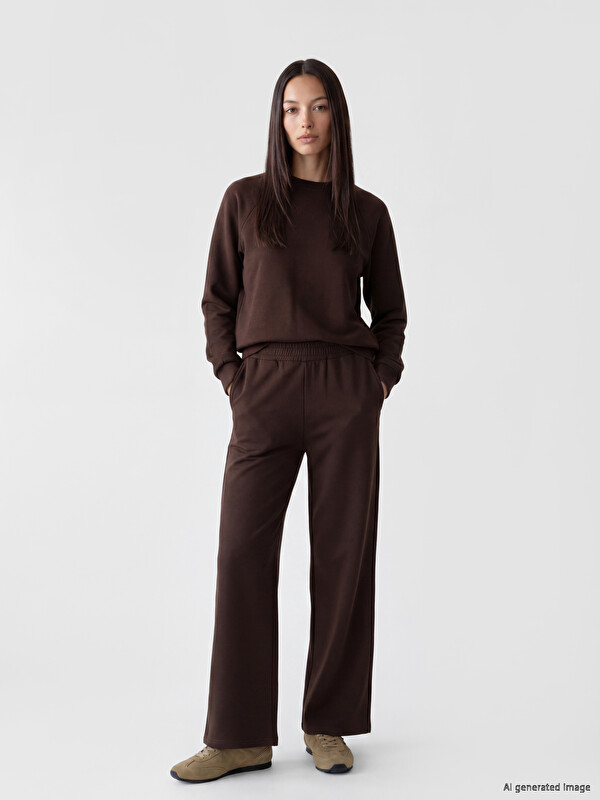 LCW EVERYDAY Wide Leg Women's Trousers