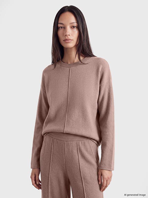 LCW EVERYDAY Crew Neck Oversize Women's T-Shirt
