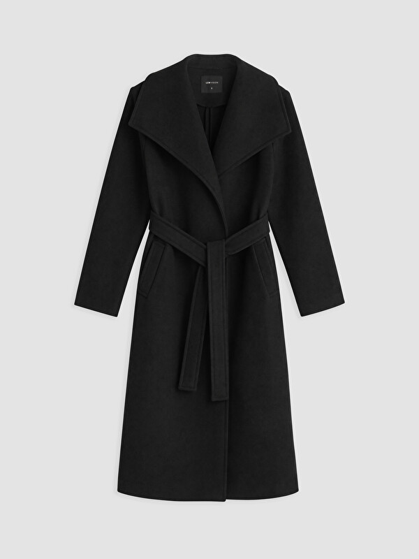 LCW Vision Double Breasted Collar Women's Cachet Overcoat