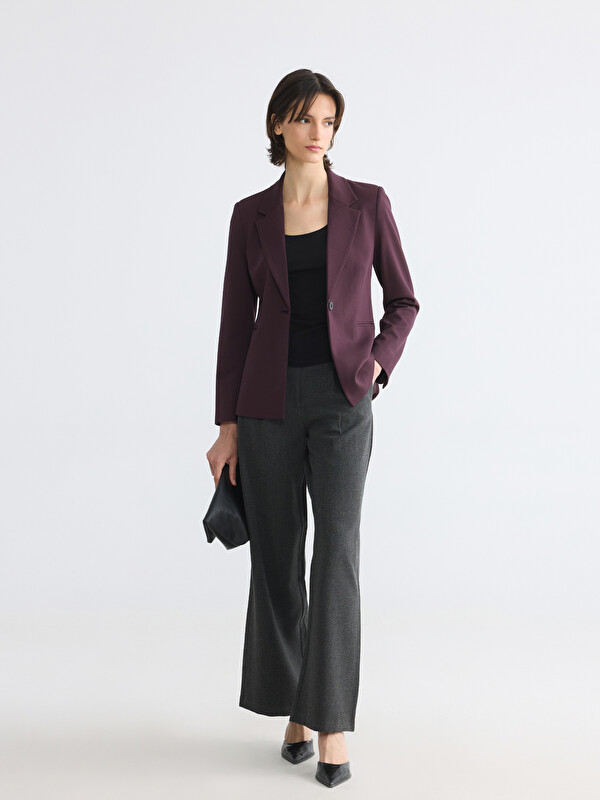 LCWAIKIKI Classic Woman Grey Tailored Trousers