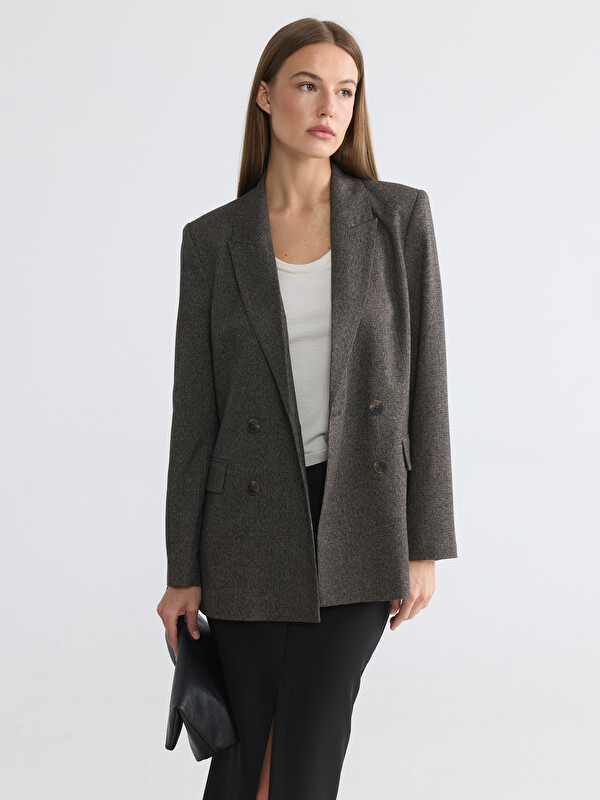 LCW STUDIO Kruvaze Yaka Kadın Blazer Ceket