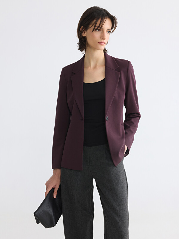 LCW STUDIO Femër Vishnje Blazer