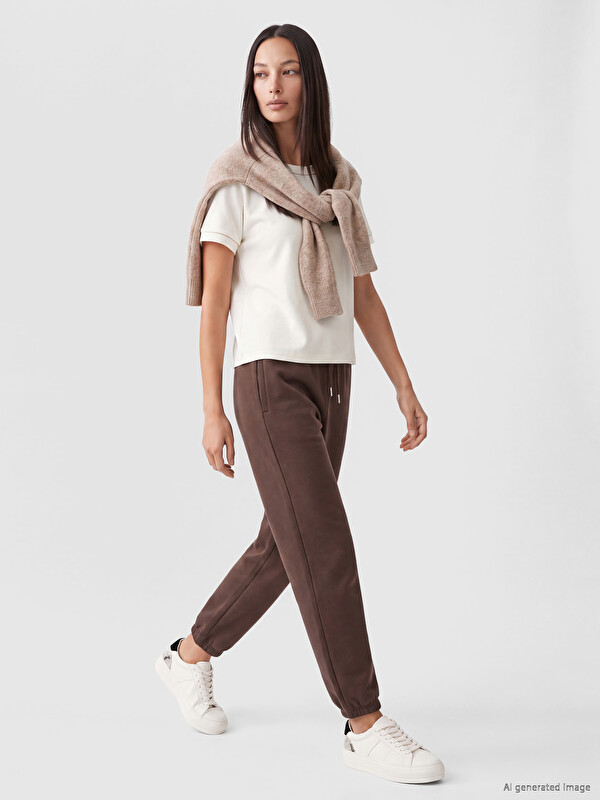 LCW EVERYDAY Pantalons de survêtement jogger Brun Femme
