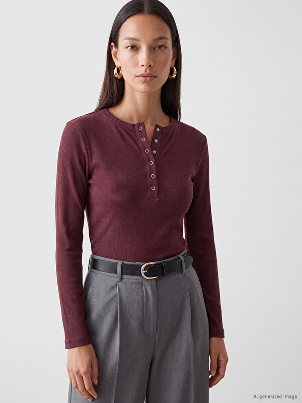 LCW EVERYDAY Crew Neck Women's Ribbed Body