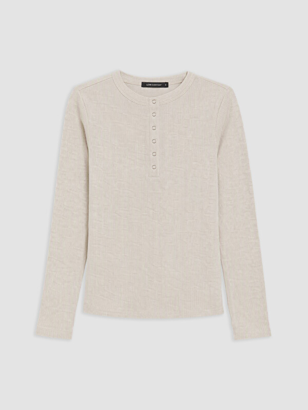LCW EVERYDAY Crew Neck Women's Ribbed Body