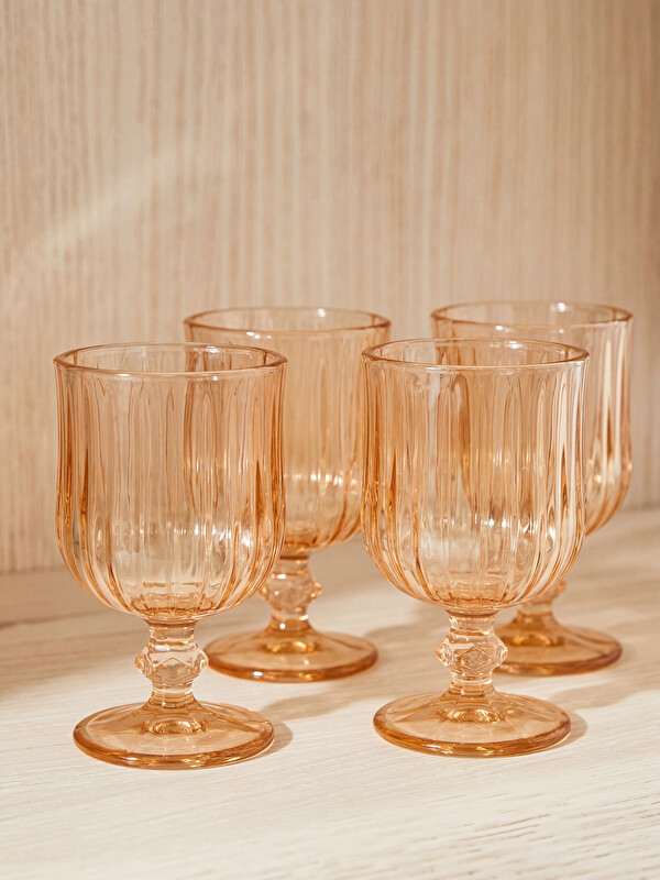 LCW HOME Ayaklı Cam Su Bardağı Seti 4'lü 180 ml