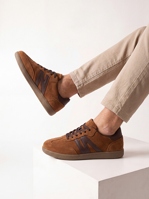 LCW STEPS Faux Leather Men's Sneakers