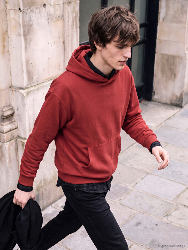 XSIDE Kangaroo Pocketed Men's Thick Hoodie