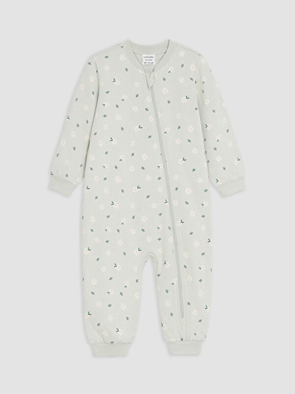 LCW baby Bisiklet Yaka Kız Bebek Uyku Tulumu