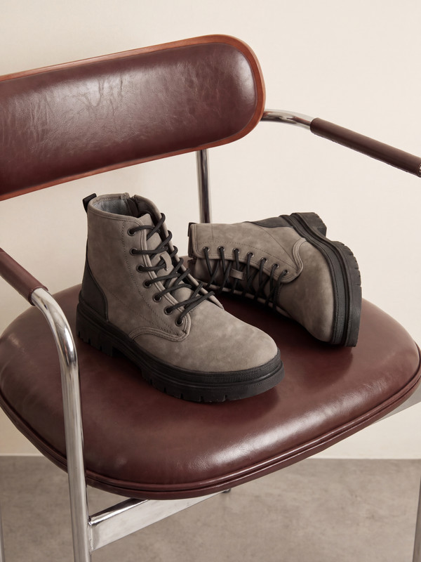 LCW STEPS Laced and Zippered Men's Boot