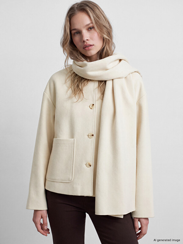 LCW Vision Woman White Jacket
