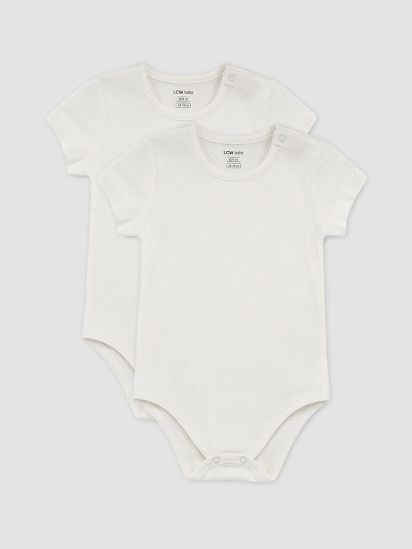 LCW baby 2 Pack Baby Girls' Snap Bodysuit