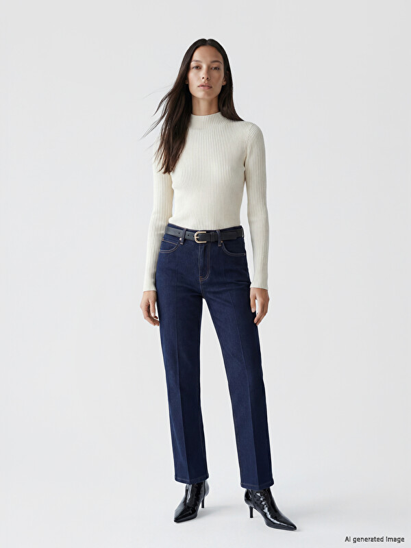 LCWAIKIKI Classic Crop Flare Women's Jeans