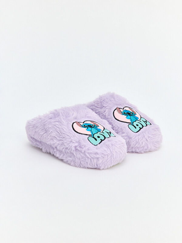 LC WAIKIKI Stitch Embroidered Baby Girl Plush Home Slipper