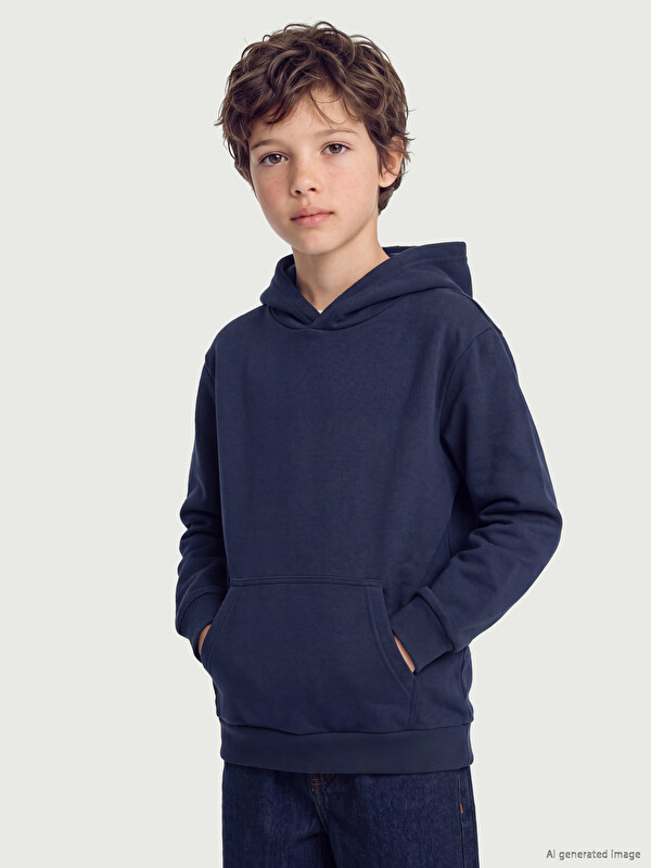 LCW Kids Bluzë sportive e trashë me kapuç për djem