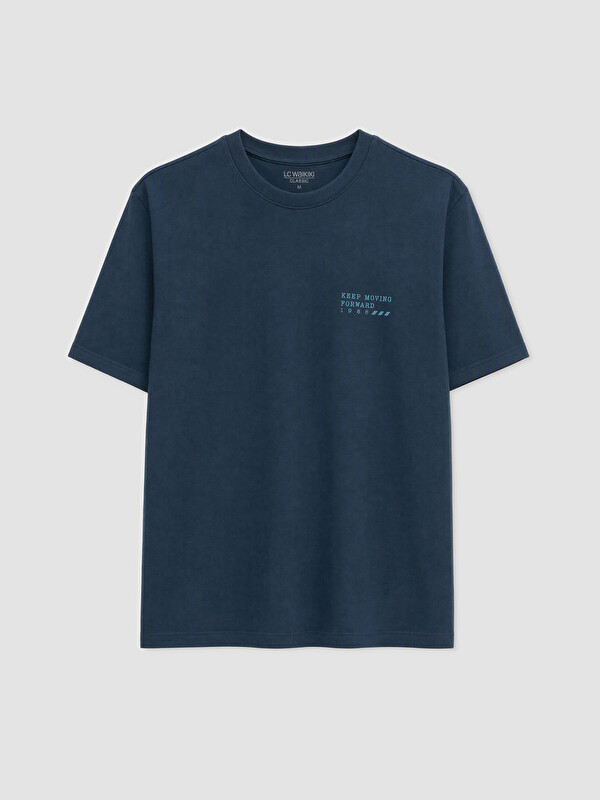 LCWAIKIKI Classic Man Petrol T-Shirt
