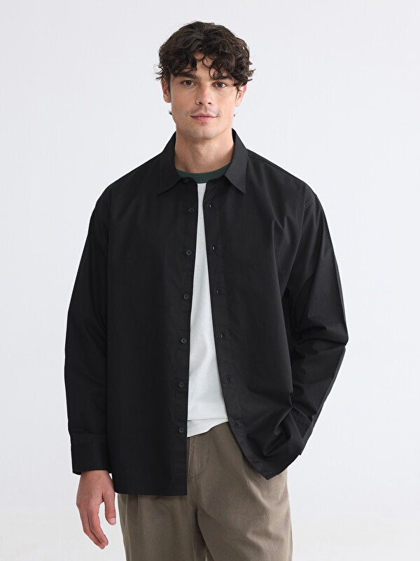 XSIDE Relaxed Fit Poplin Men's Shirt