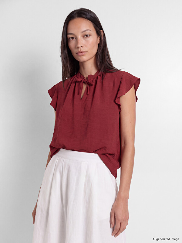 LCWAIKIKI Classic Žena Bordo Bluza