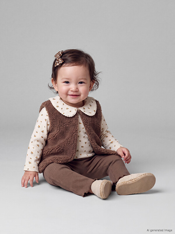 LCW baby Çiçekli Kız Bebek Takım