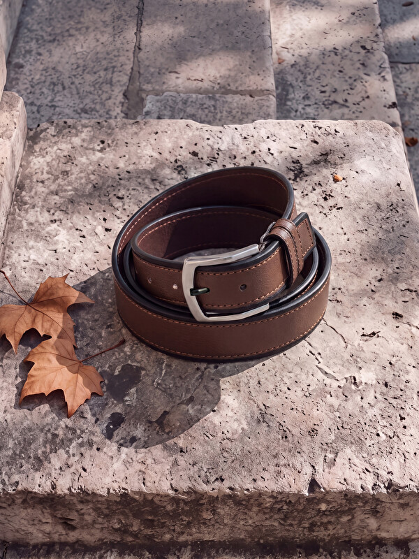 LCW ACCESSORIES Faux Leather Men's Belt