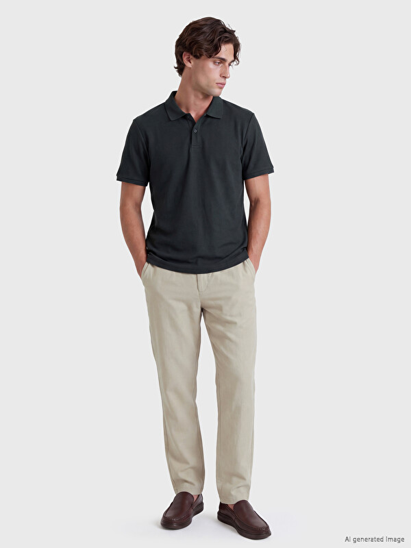LCW Vision Linen-Look Men's Trousers