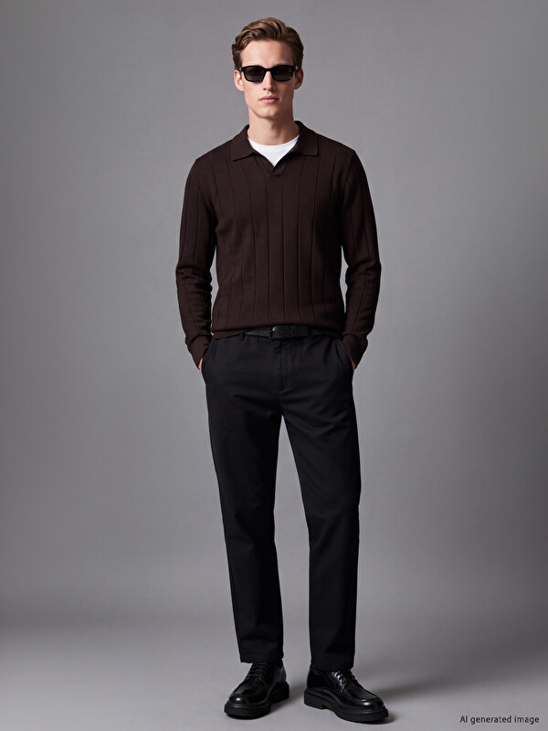 SOUTHBLUE Regular Fit Men's Gabardine Trousers