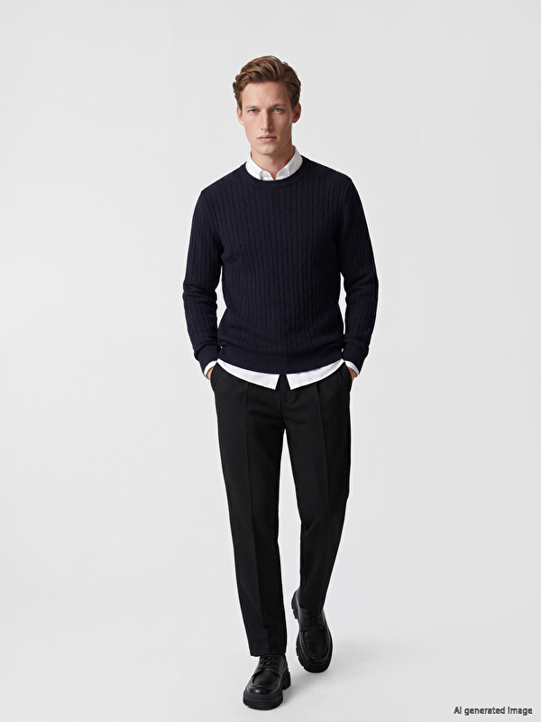 SOUTHBLUE Regular Fit Erkek Pileli Pantolon