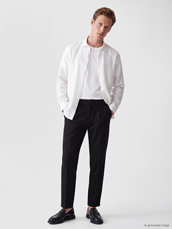 SOUTHBLUE Regular Fit Men's Pleated Trousers