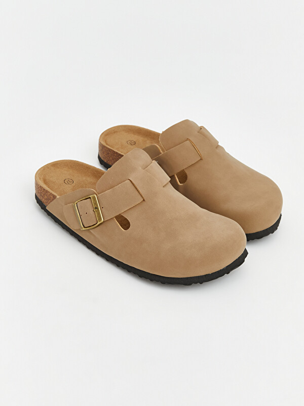 LCW STEPS Women's Suede Cork Soled Clog Slipper