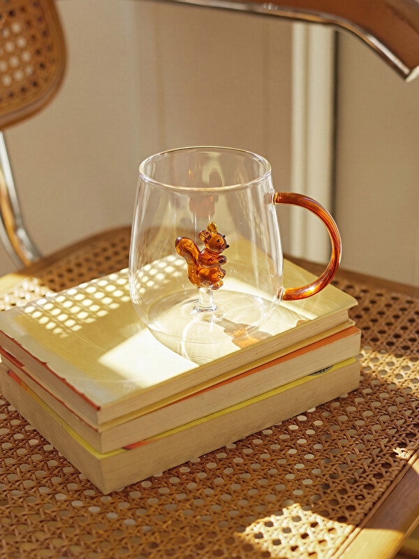 LCW HOME Стеклянная кружка с фигуркой белки 380 ml