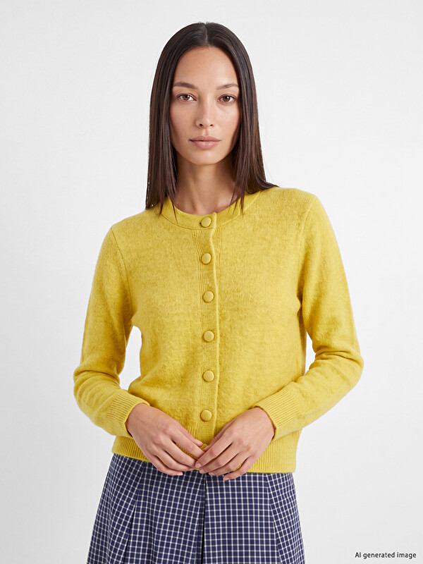 LCW EVERYDAY Crew Neck Women's Knitwear Cardigan