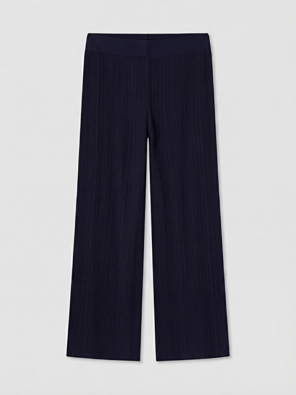 LCWAIKIKI Classic Beli Lastikli Kadın Triko Pantolon