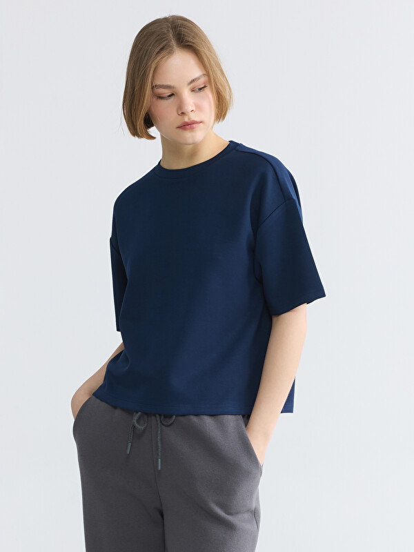 XSIDE Woman Navy T-Shirt